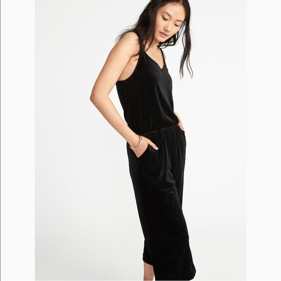 velvet jumpsuit old navy